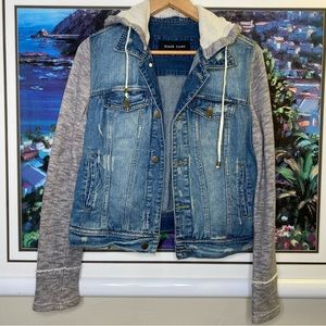 Black Rivet Denim Hoodie/Jacket